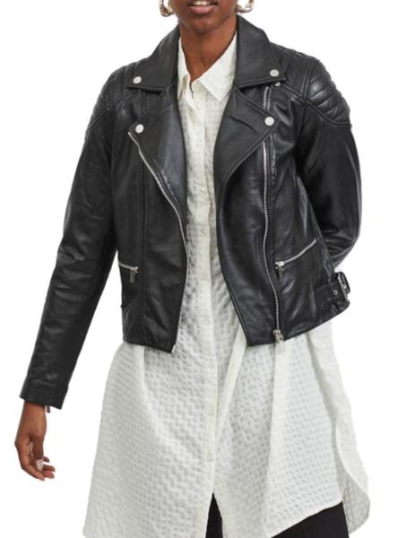 Cazadora biker deals negra mujer