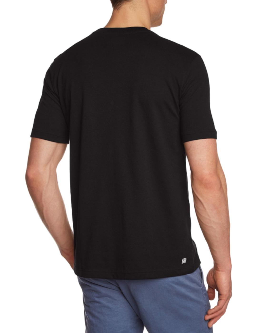 Camiseta básica Lacoste negra para hombre- z