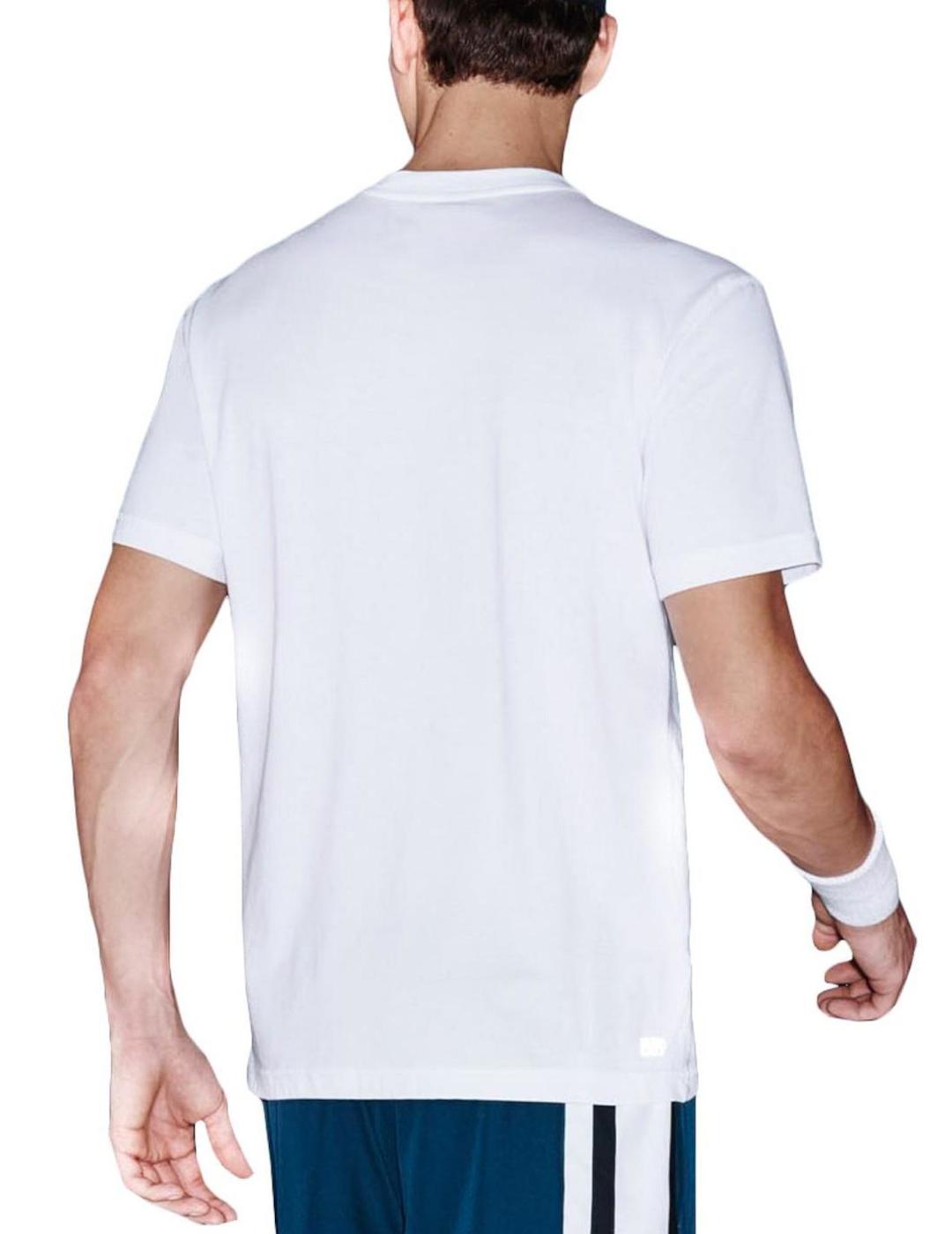 Camiseta básica Lacoste blanca para hombre- z