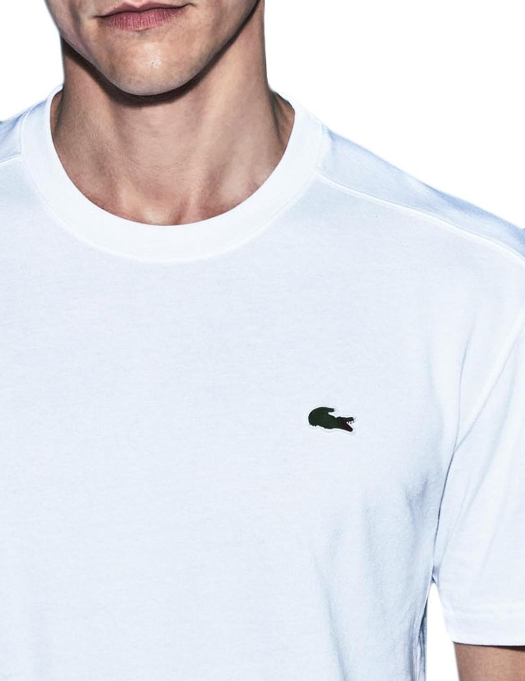 Camiseta básica Lacoste blanca para hombre- z