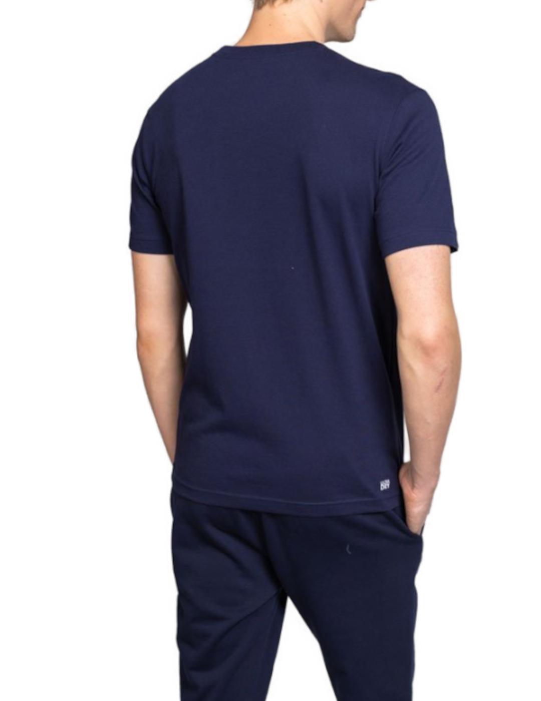 Camiseta básica Lacoste marino para hombre- z