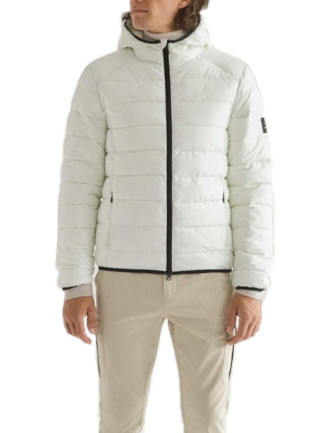 Plumas Ecoalf blanco con capucha para hombre z