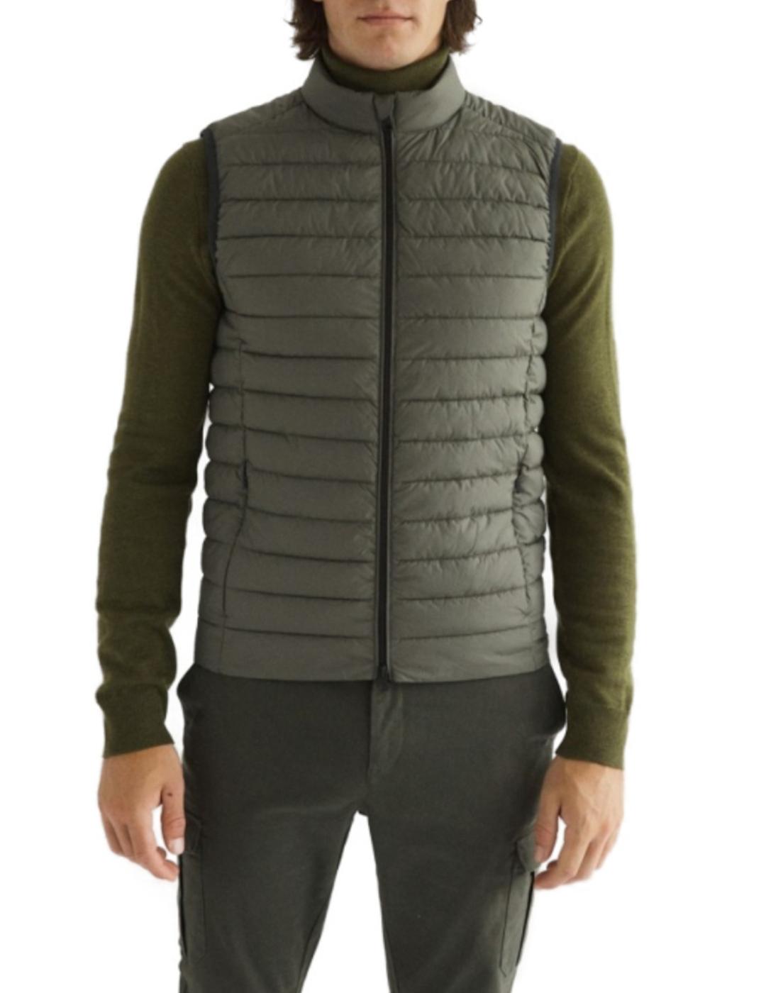 Chaleco Ecoalf verde para hombre- z