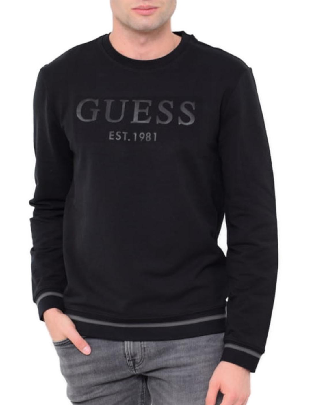 Sudadera Guess Beau negro para hombre-z