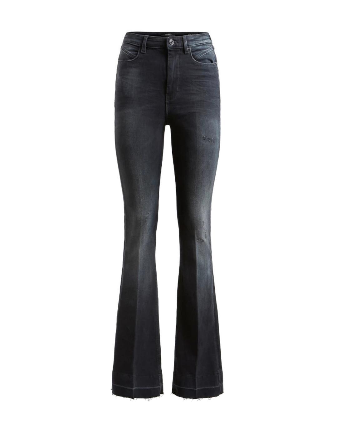 Pantalon Guess pop 70s negro para mujer