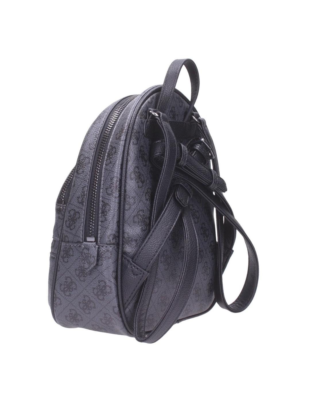 Mochila Guess Manhattan gris logo para mujer-z