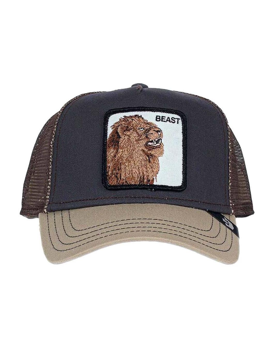 Gorra Goorin Bros Beast leon gris marro y beige-z