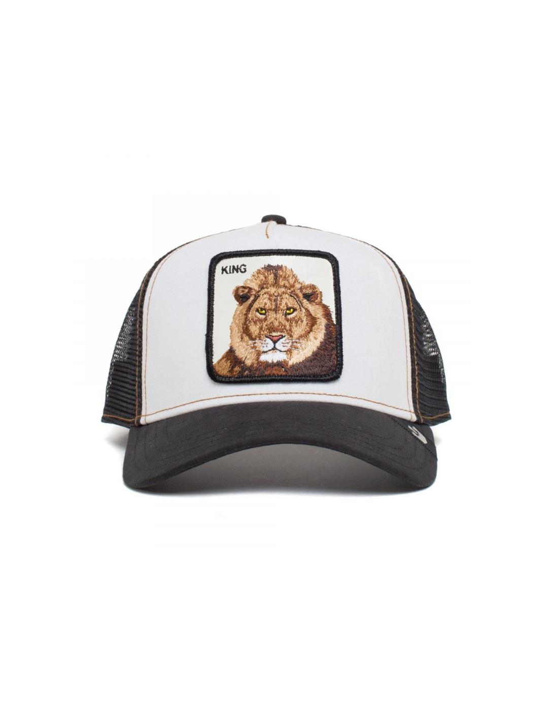 Gorra Goorin Bros King leon blanca y negra-z