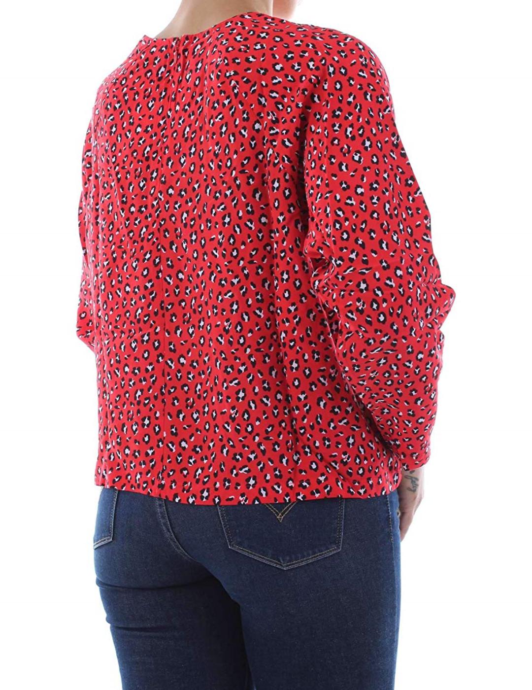MIRANDA TOP FUN LEOPARD RED- V