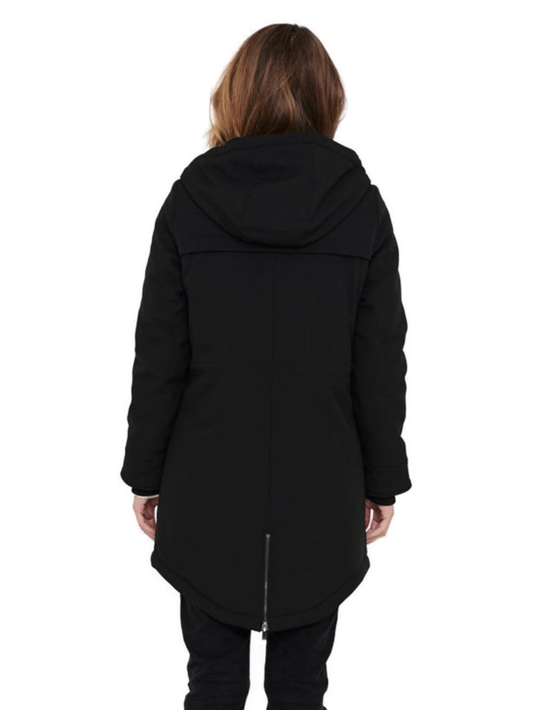 Parka Only Maastricht negro para mujer-z