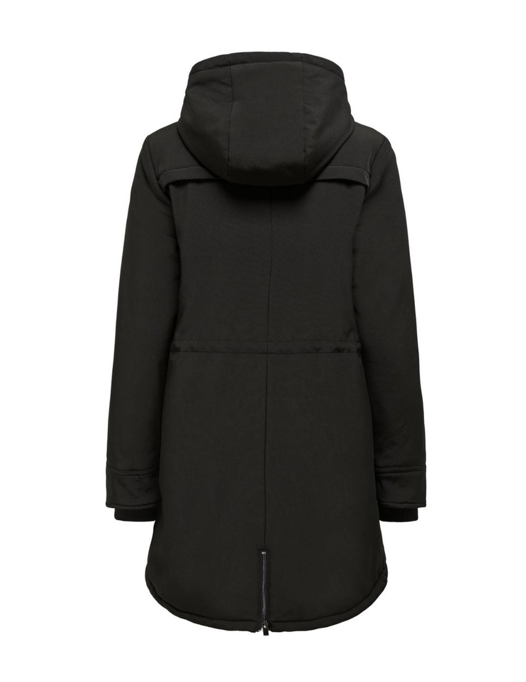 Parka Only Maastricht negro para mujer-z