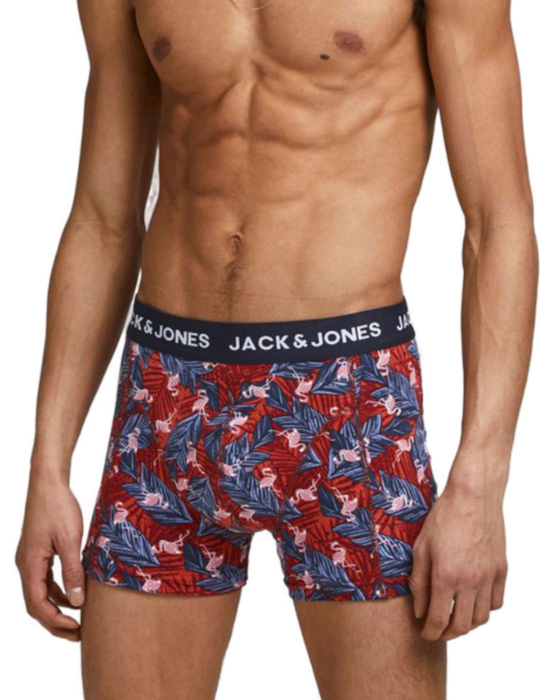 Intimo Jack&Jones Jacred pack3 floreados hombre -z