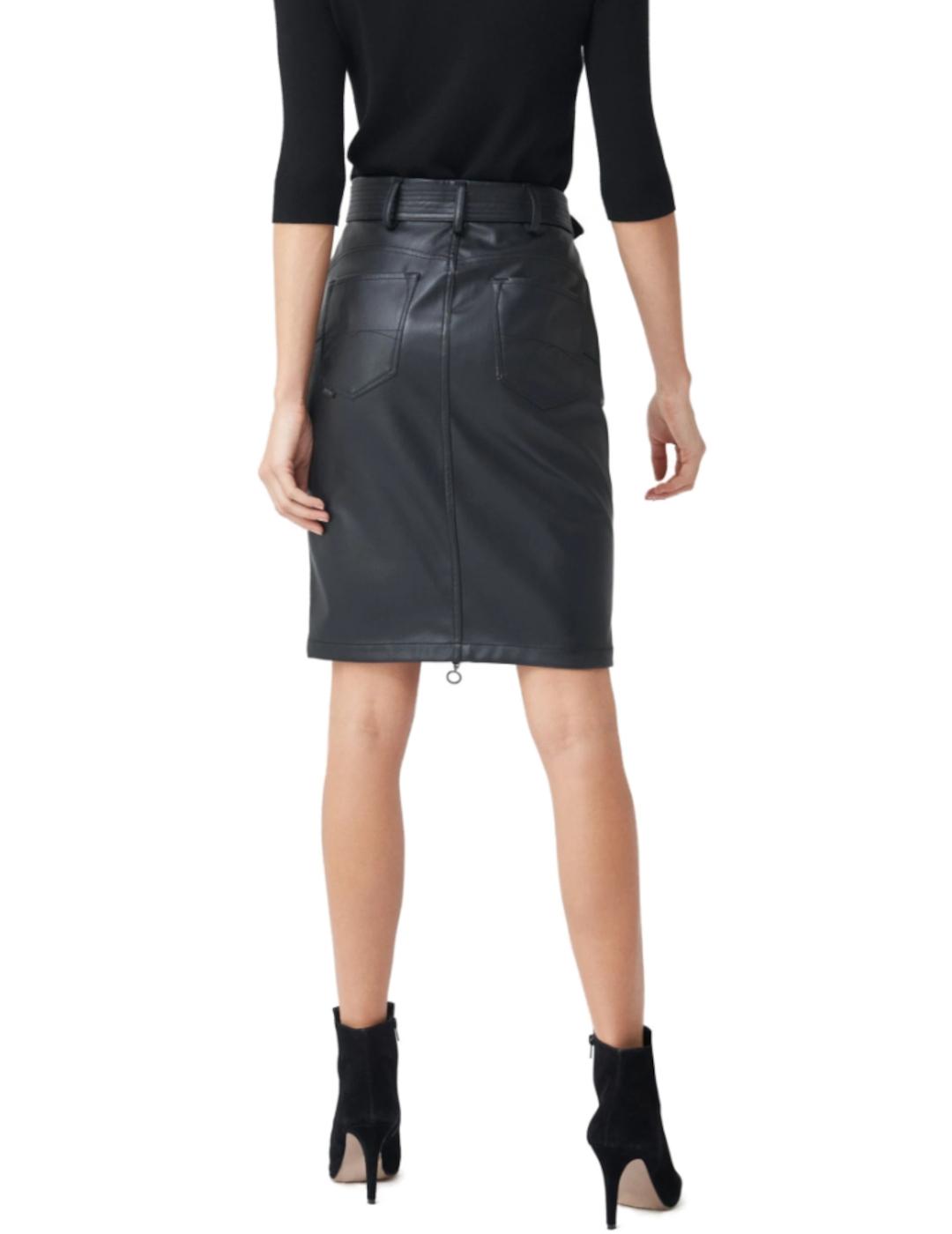 Falda Salsa push in glamour en napa para mujer-z