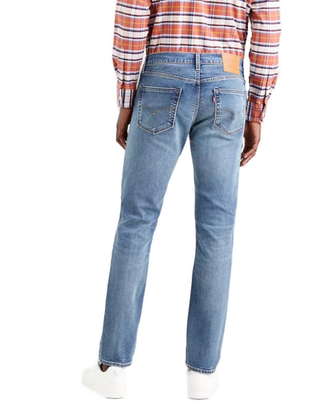 Pantalón vaquero Levis 511 slim azul para hombre-z