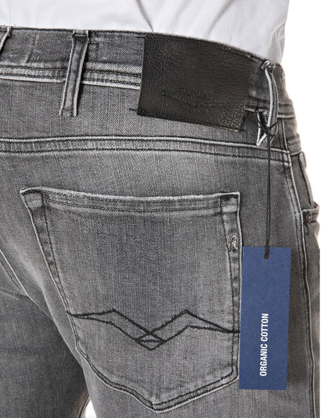 Jeans Replay Jondrill gris para hombre- z