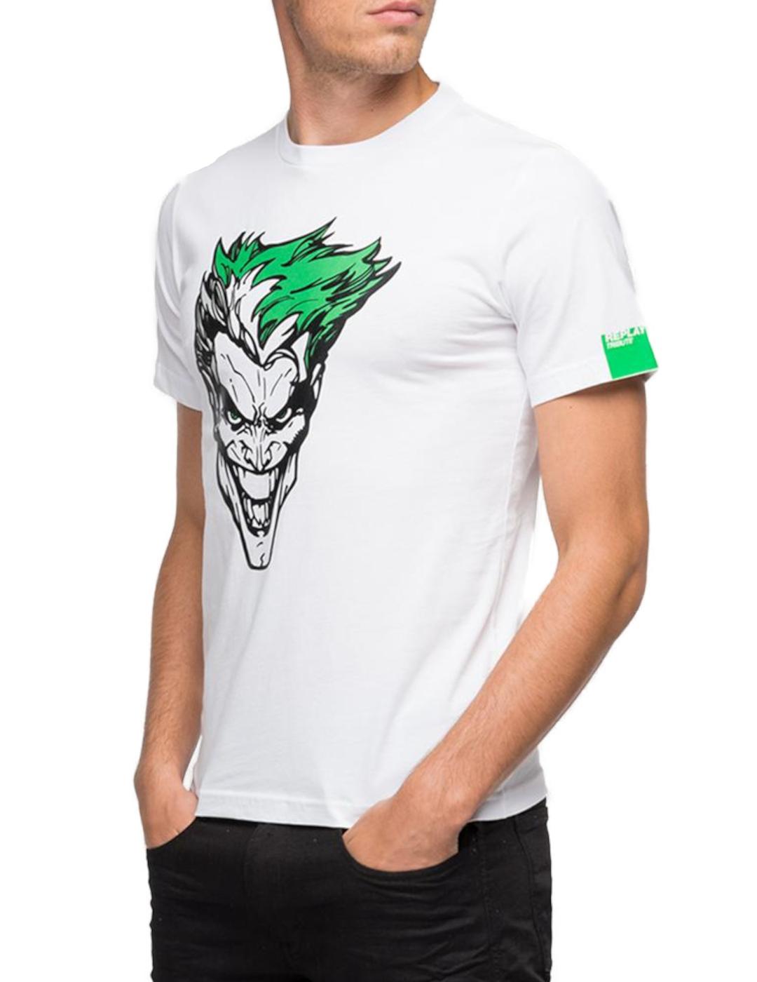 Camiseta Replay Jocker blanca para hombre-z