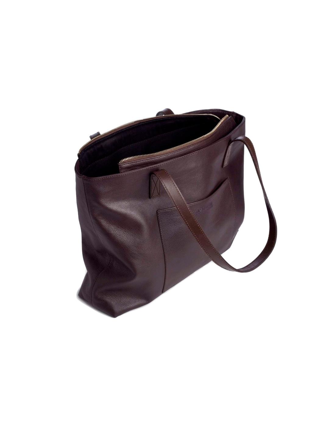 Bolso Munich shopper marron para mujer-z