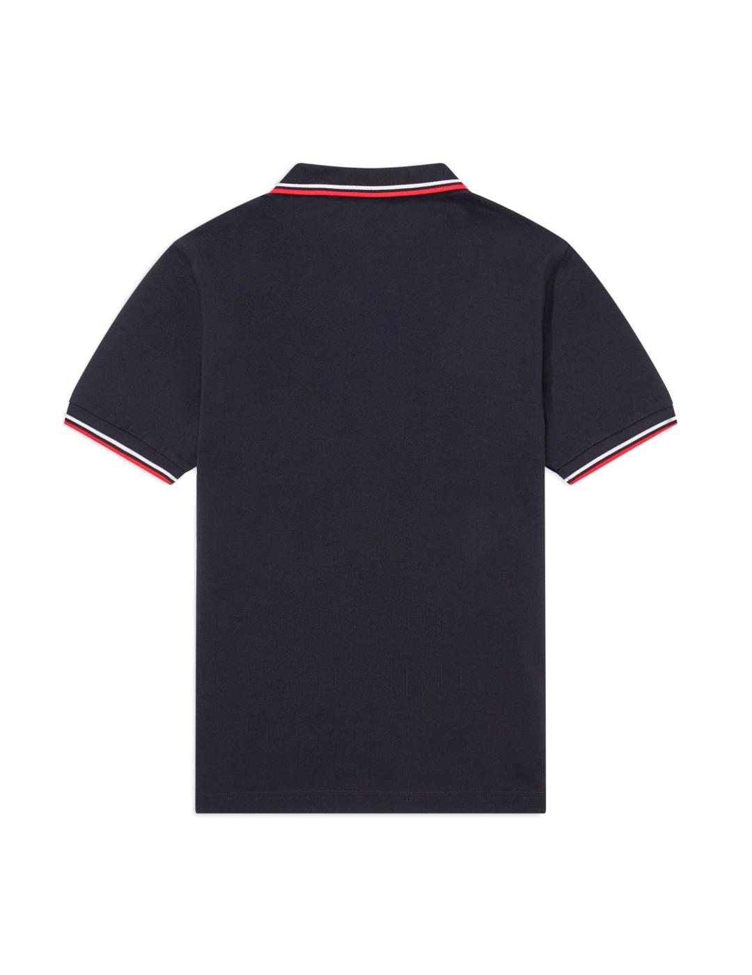 Polo Fred Perry marino/granate para hombre -z