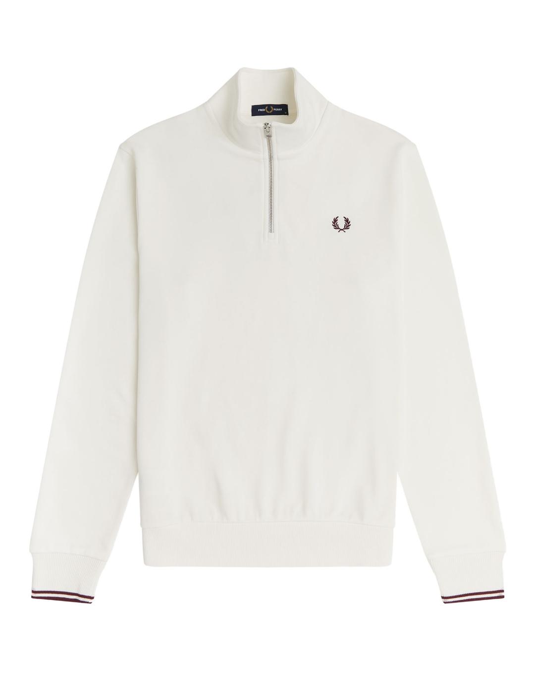 Sudadera Fred Perry blanco para hombre-z