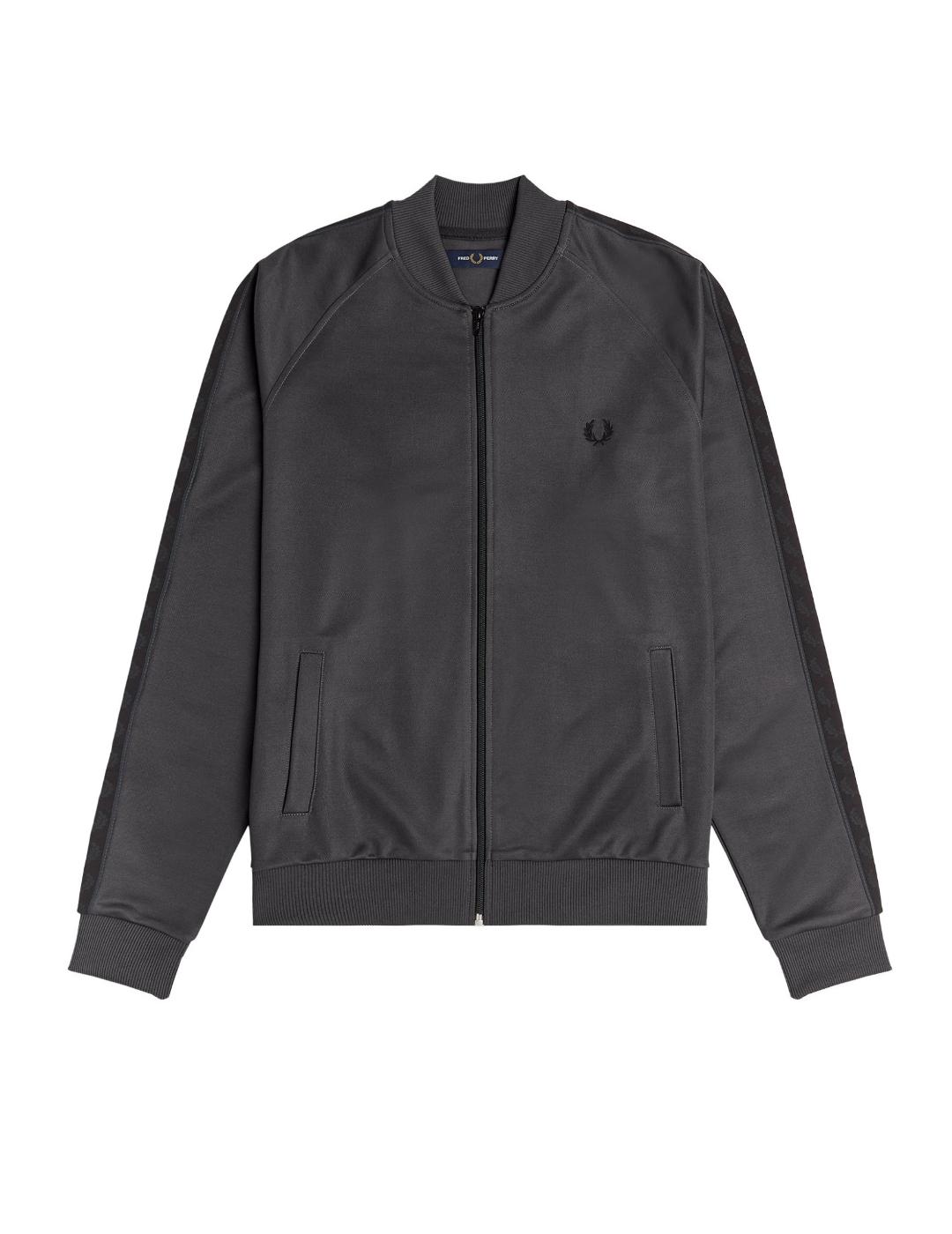 Chaqueta Fred Perry gris oscuro para hombre-z