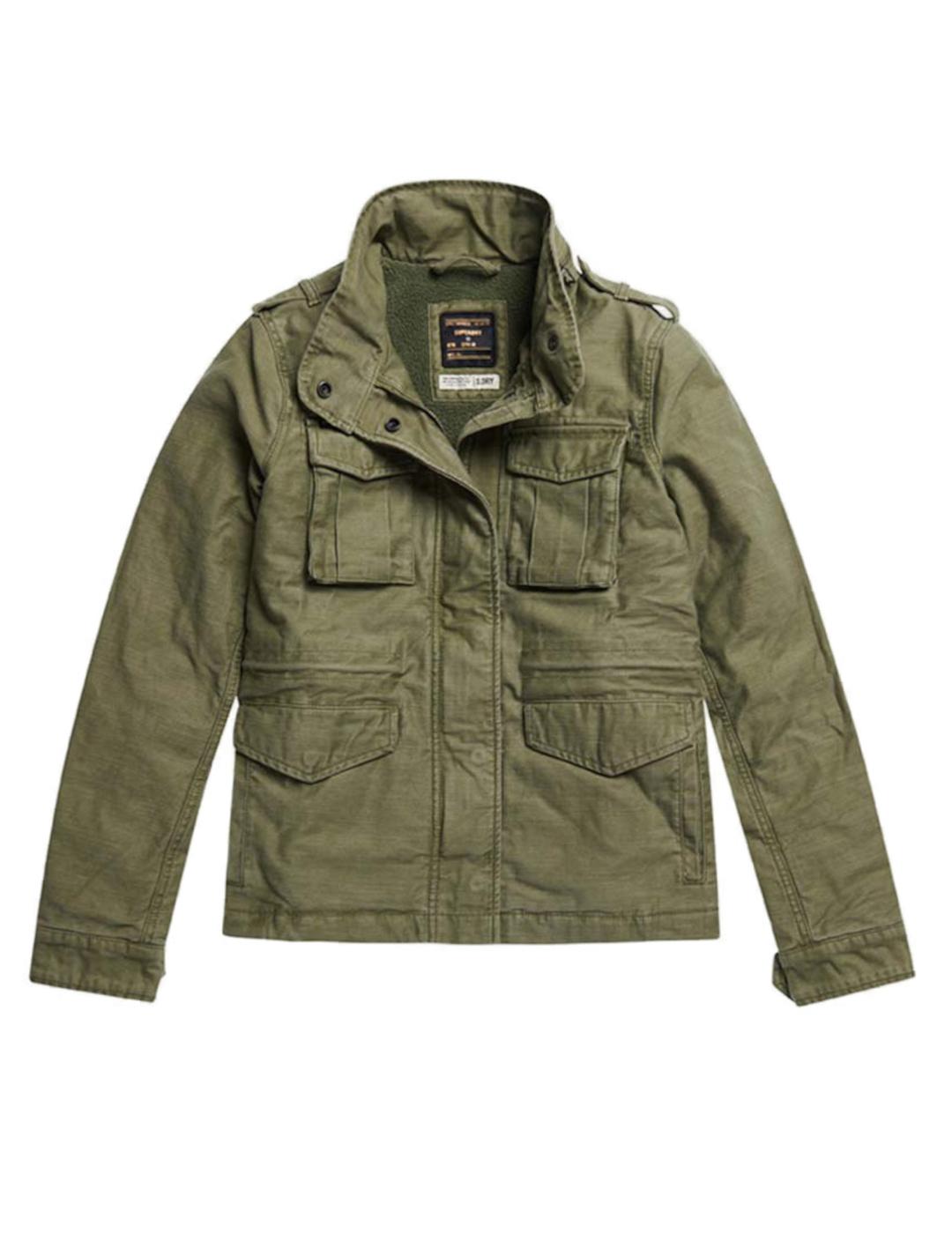 Chaqueta Superdry Rookie barg verde para mujer-z