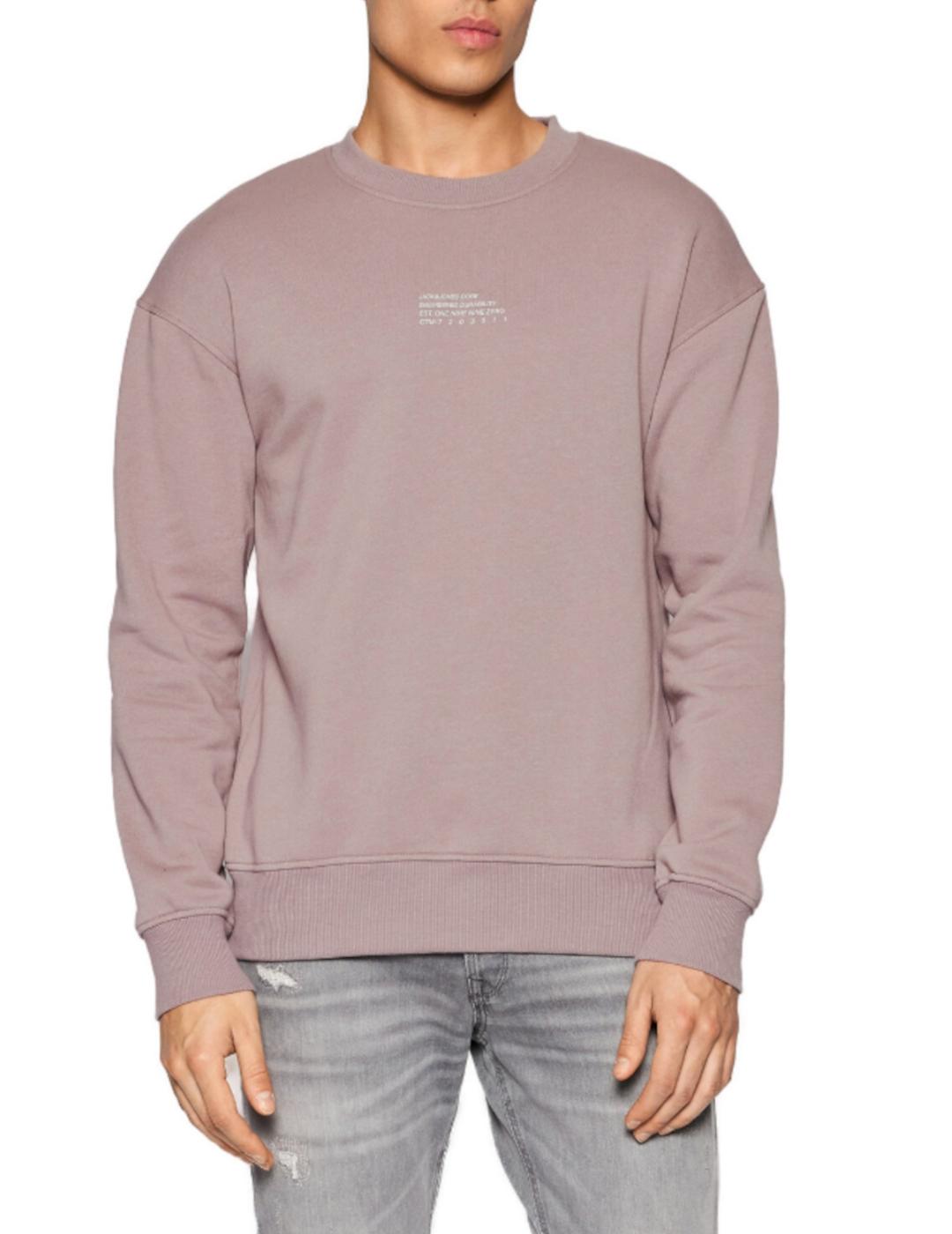 Sudadera Jack-Jones Globe violeta para hombre-z