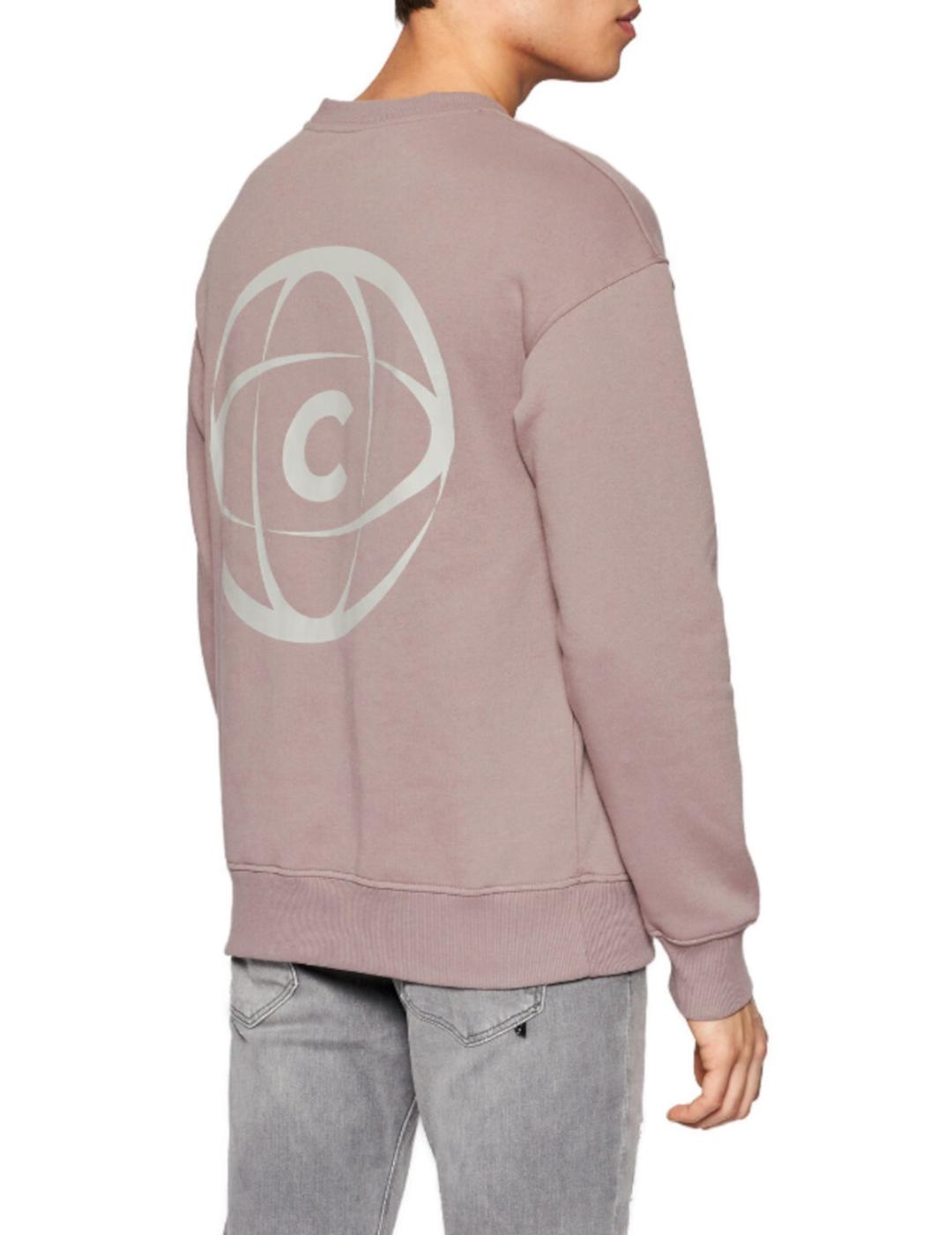Sudadera Jack-Jones Globe violeta para hombre-z