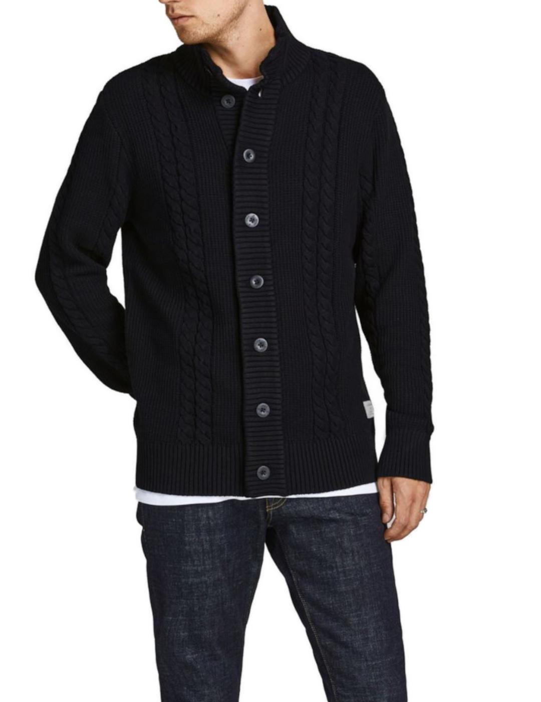 Cardigan Jack-Jones Mmphis negro para hombre-z