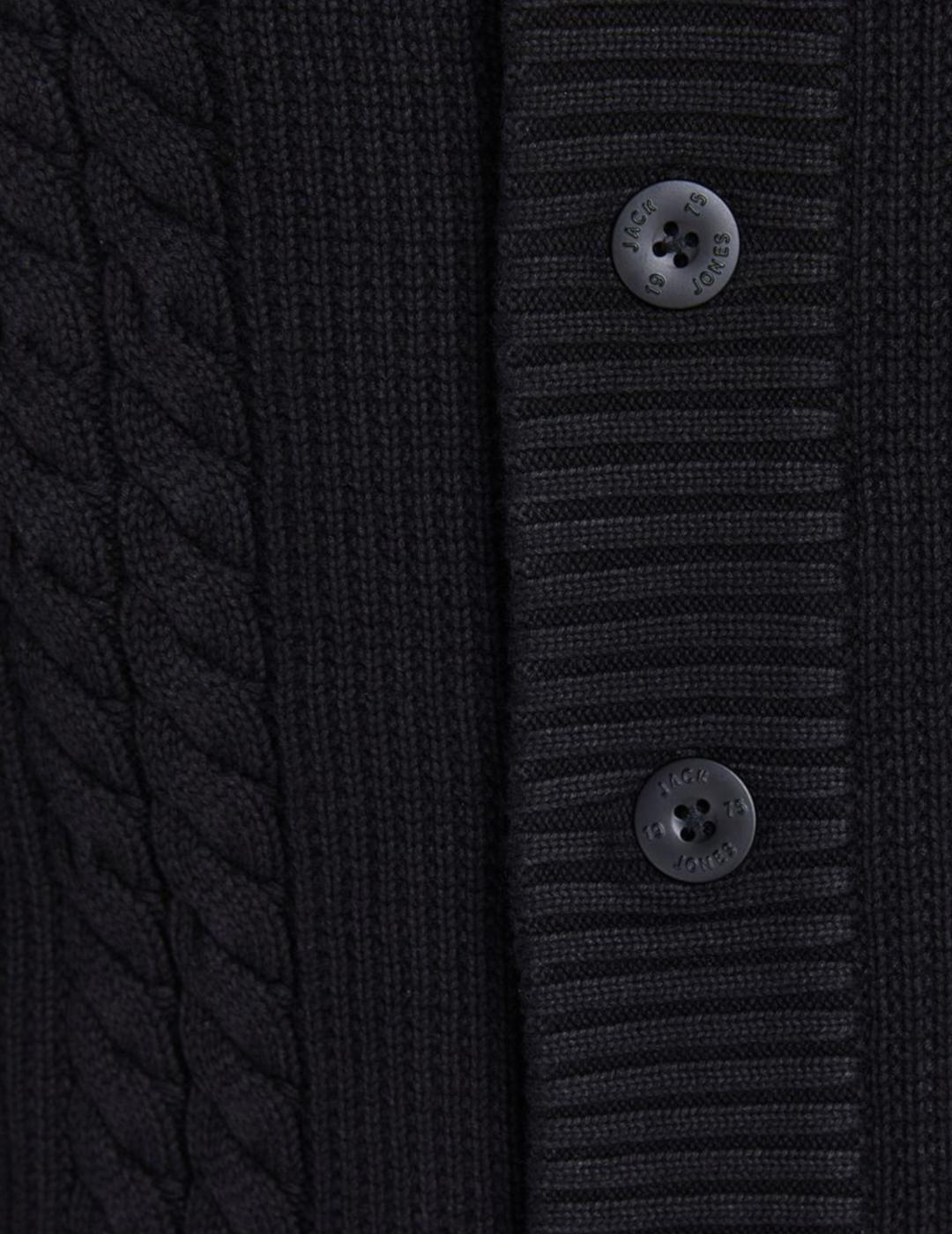 Cardigan Jack-Jones Mmphis negro para hombre-z