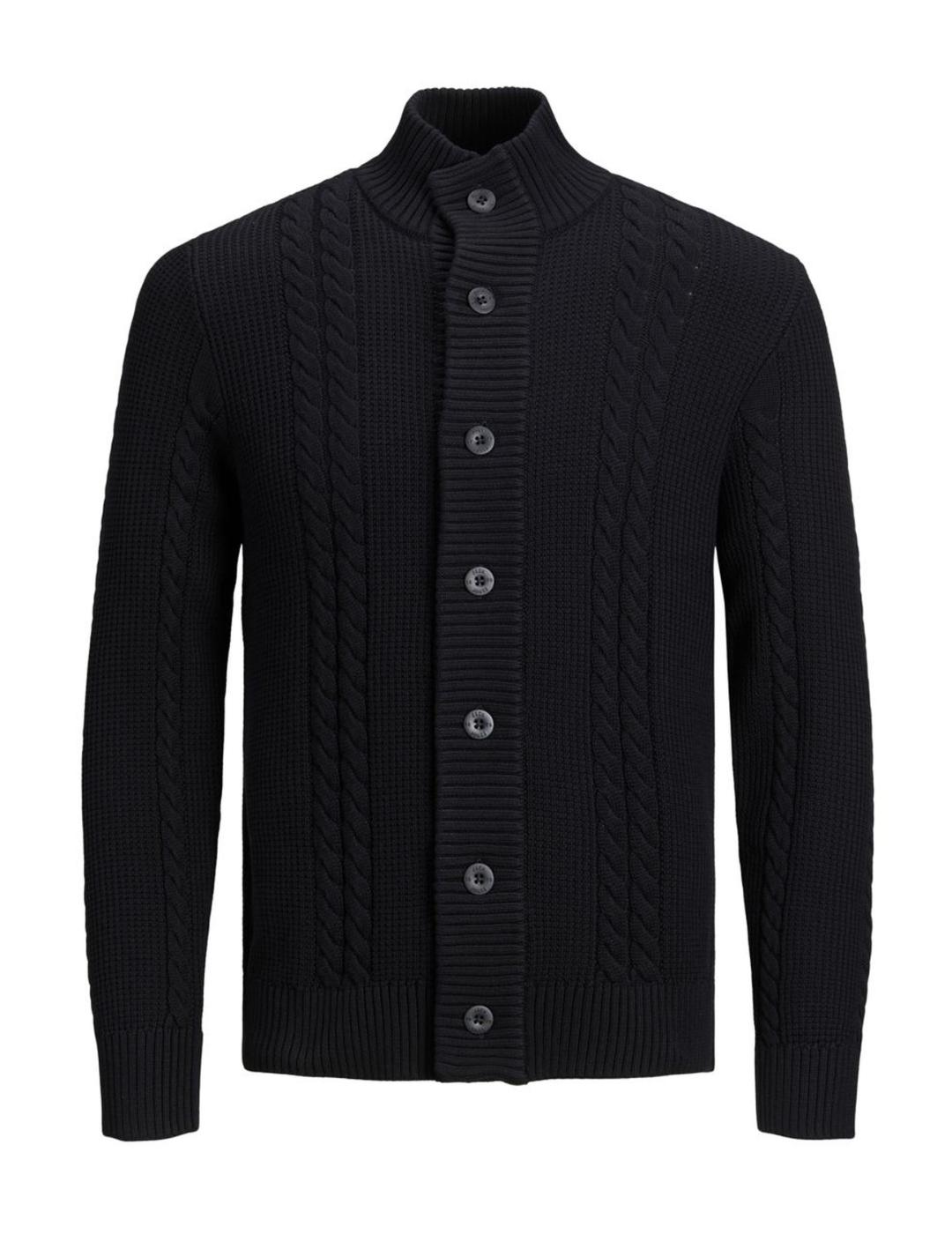 Cardigan Jack-Jones Mmphis negro para hombre-z