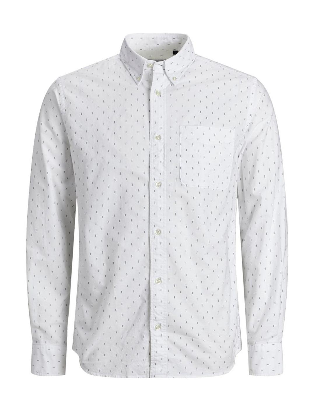 Camisa Jack&Jones oxford blanca de hombre-z