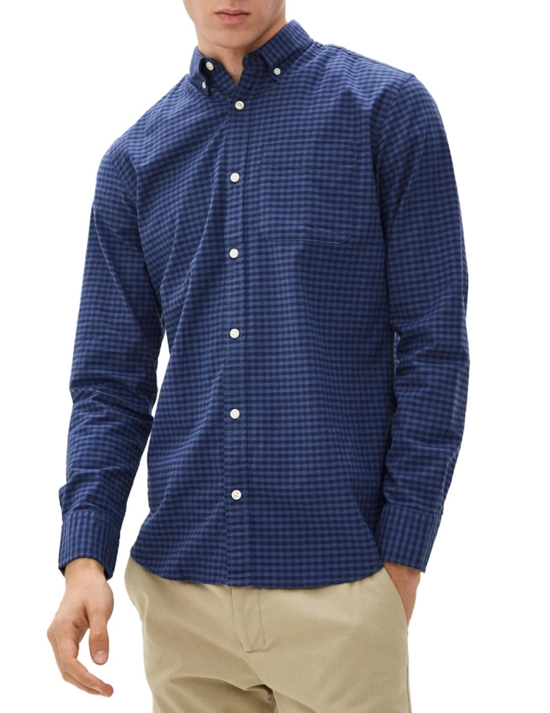 Camisa Jack-Jones Blubrook indigo para hombre-z