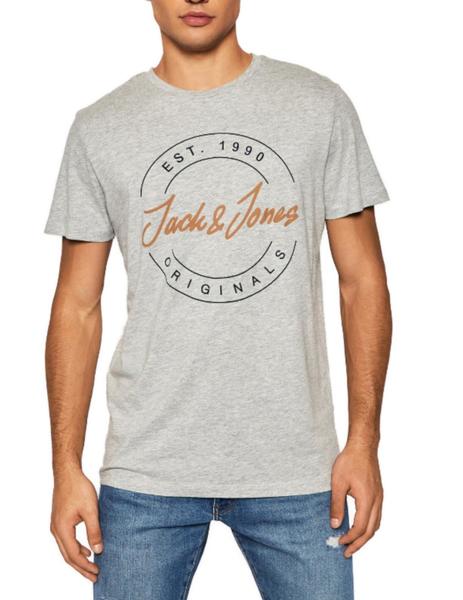 Camiseta Jack-Jones gris claro para hombre-z