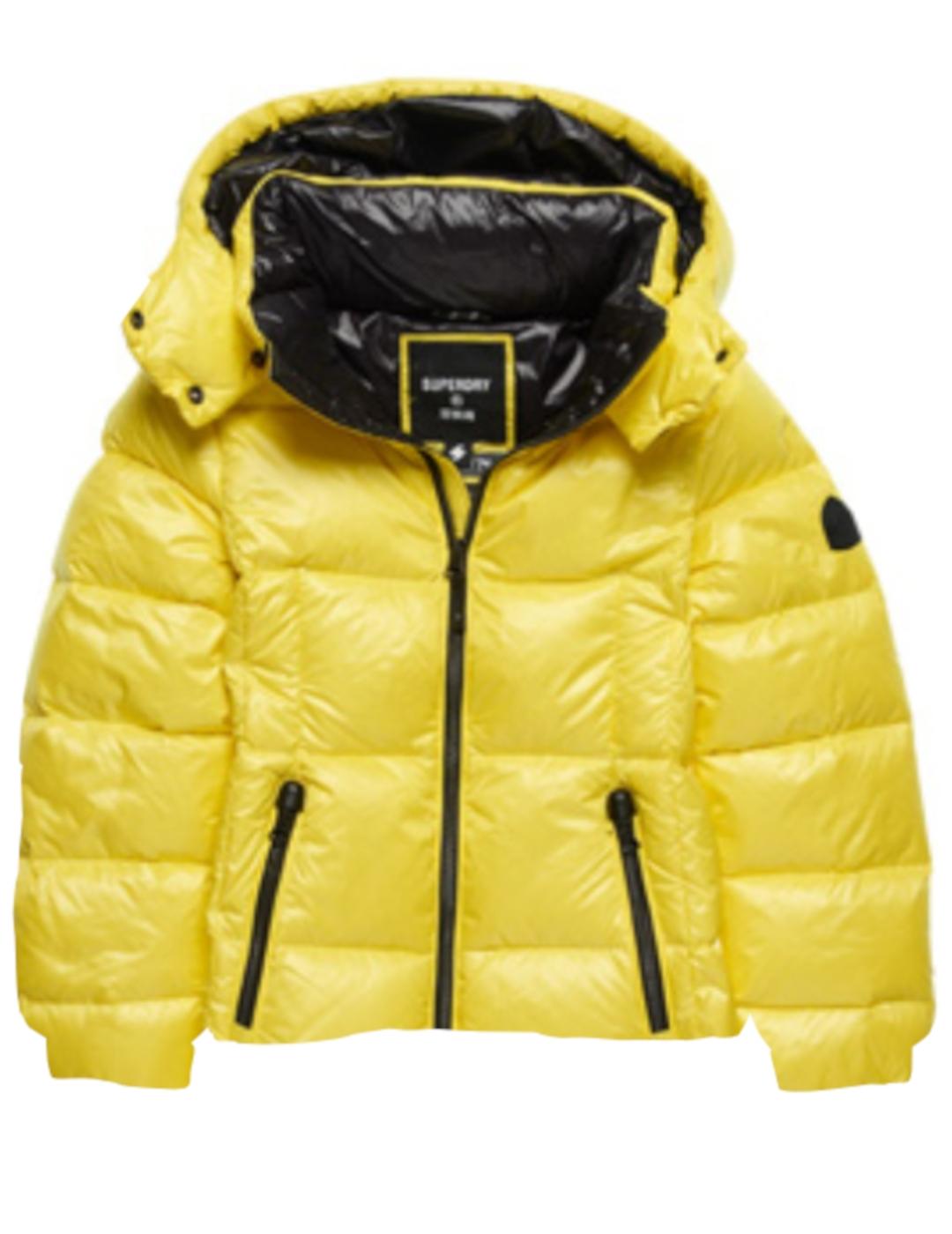 Plumas Superdry Down amarillo para mujer-z