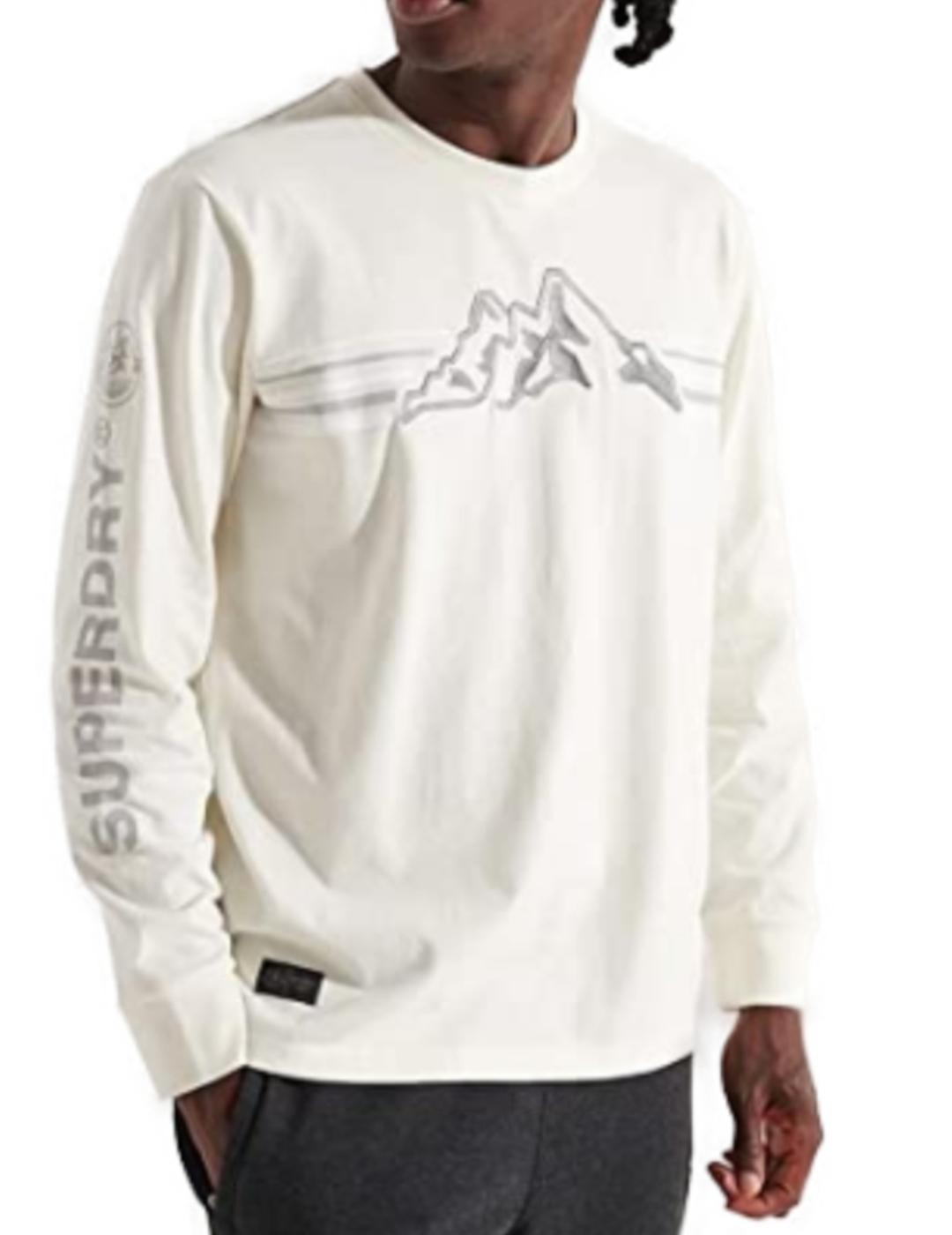Camiseta Superdry Expedition blanco para hombre-z