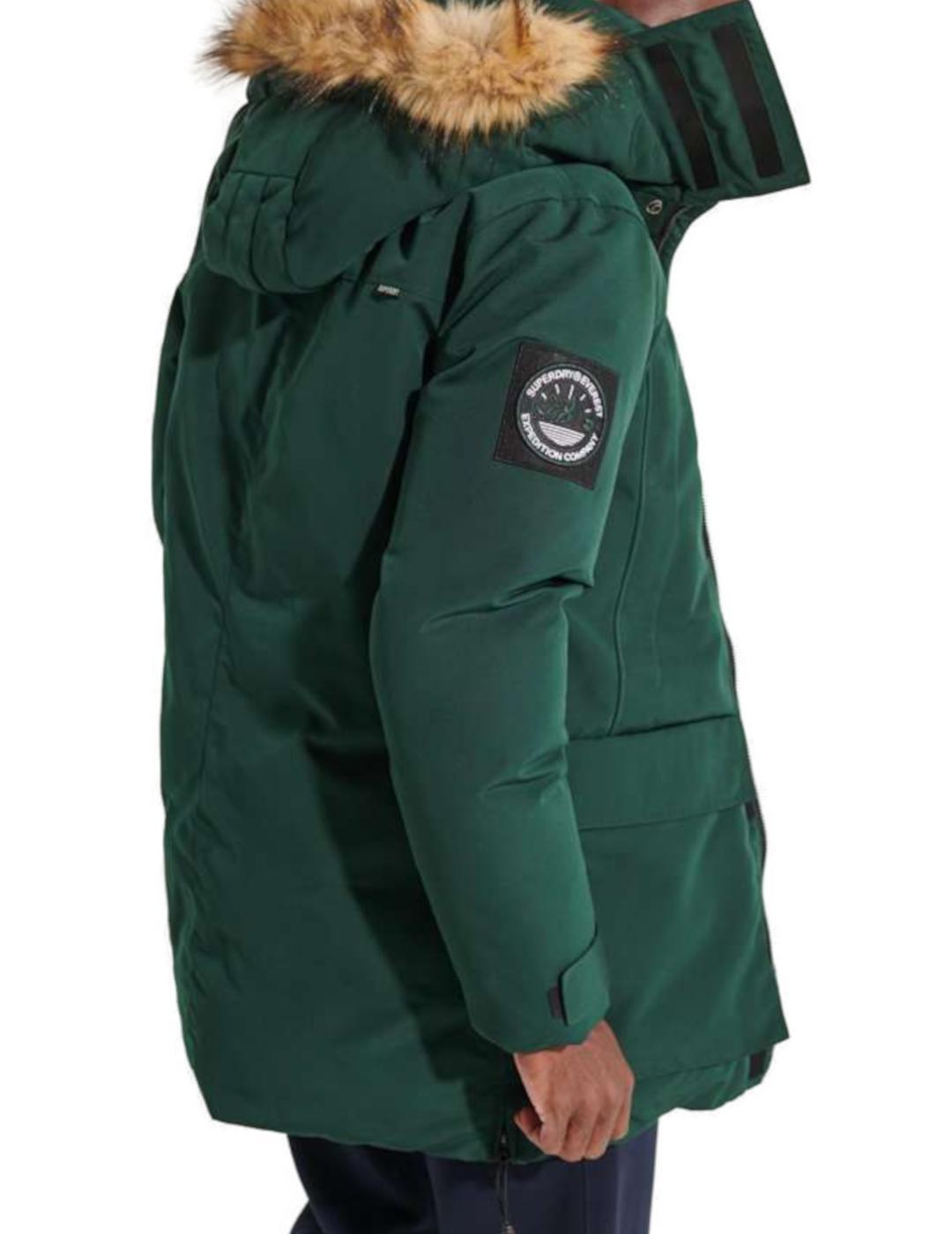 Parka Superdry Everest verde para hombre-z