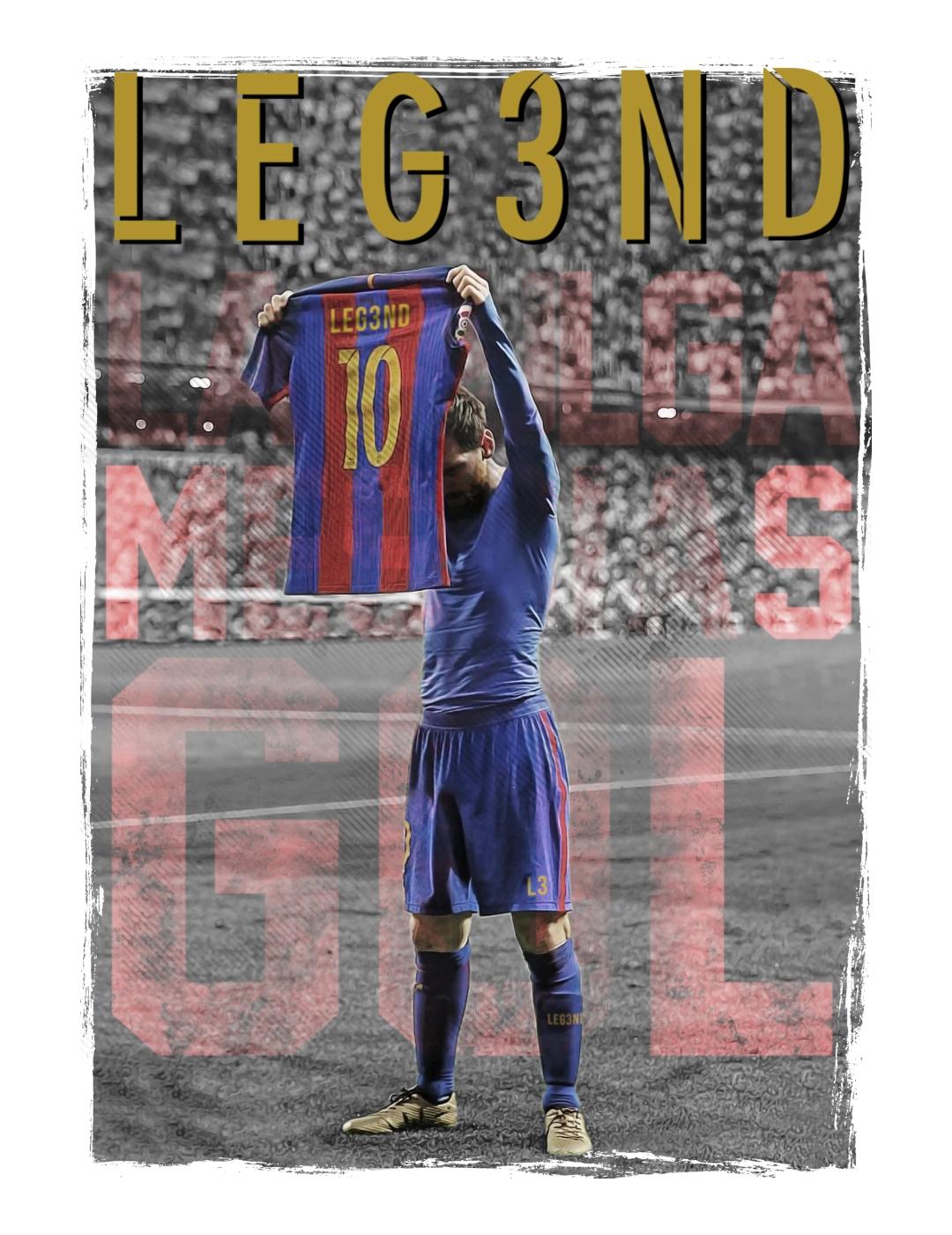 Camiseta Leg3nd blanca Messias-z