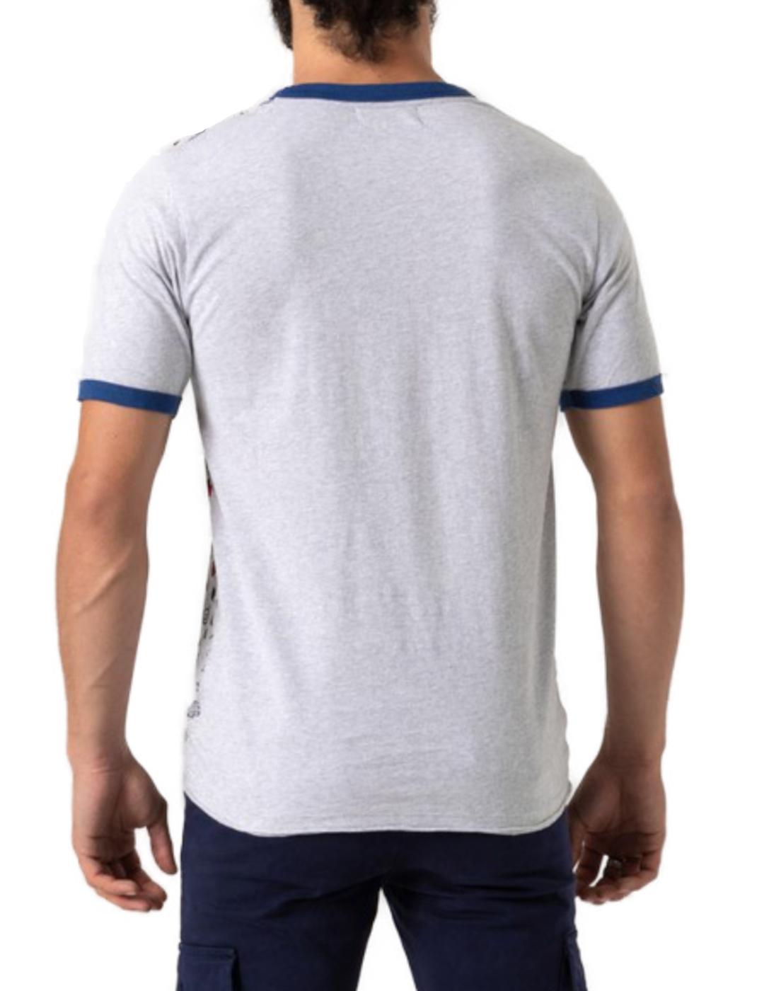 Camiseta Altona gris estampado para hombre-z