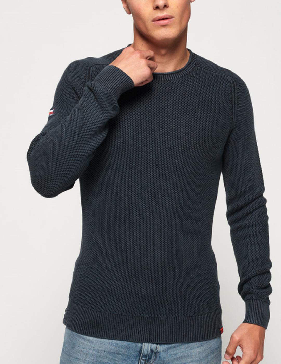 GARMENT DYED L.A. TEXTURED CREW-V