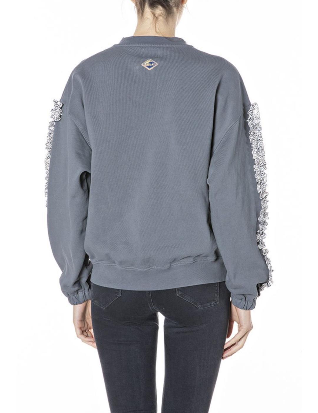 Sudadera Replay gris para mujer-z