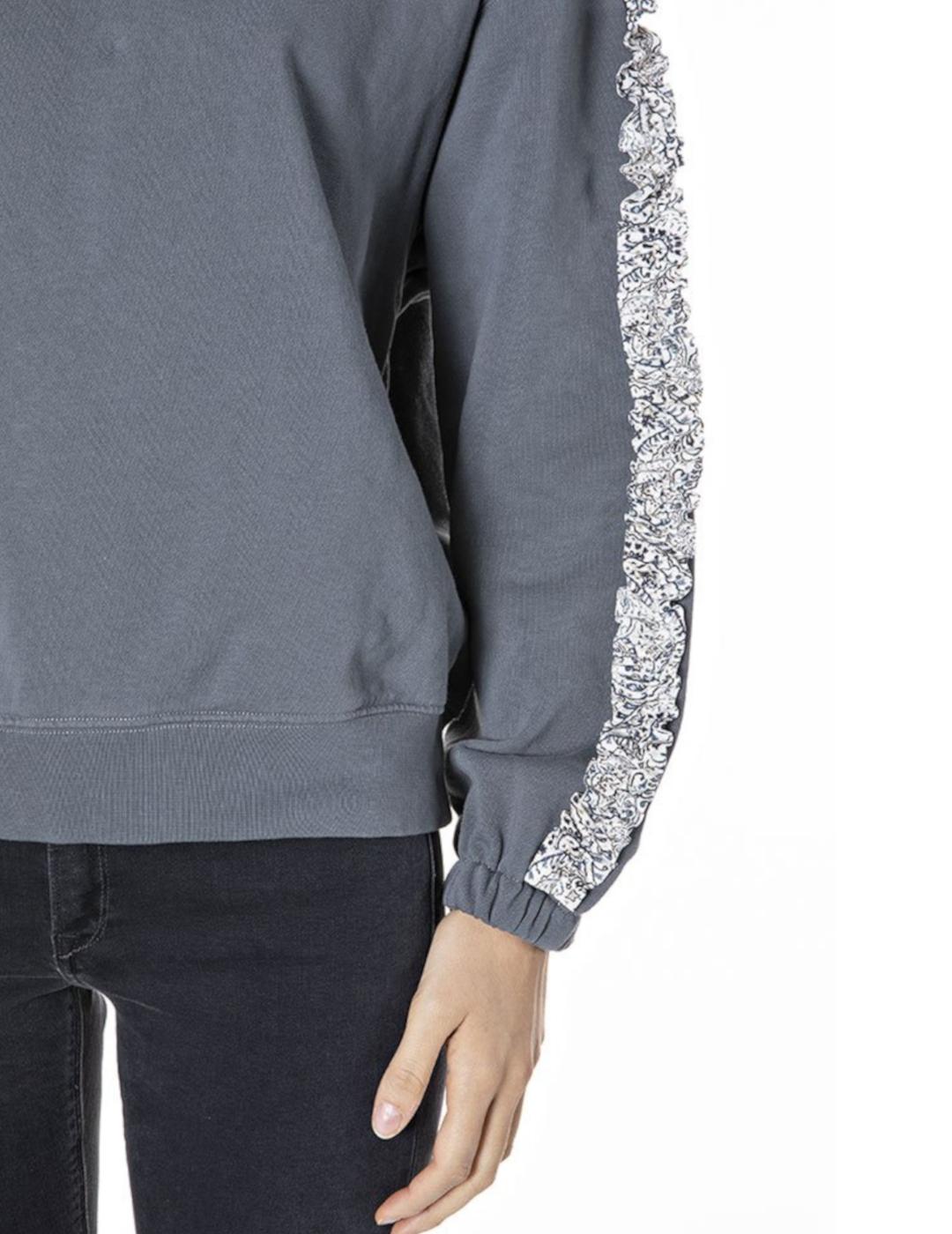 Sudadera Replay gris para mujer-z