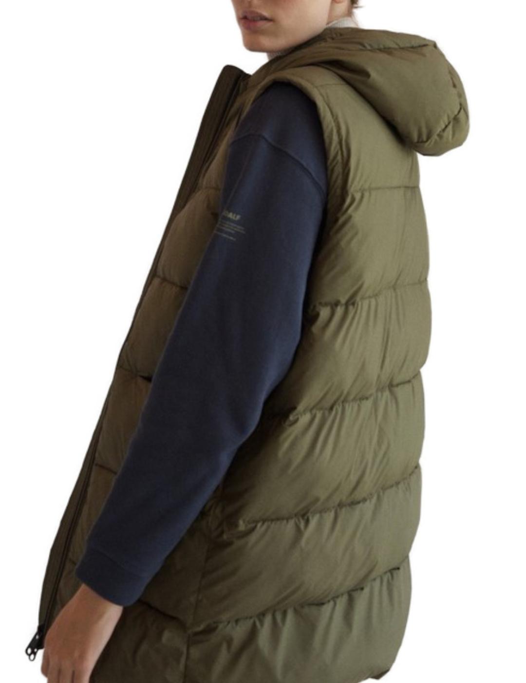 Chaleco Ecoalf verde para mujer- z