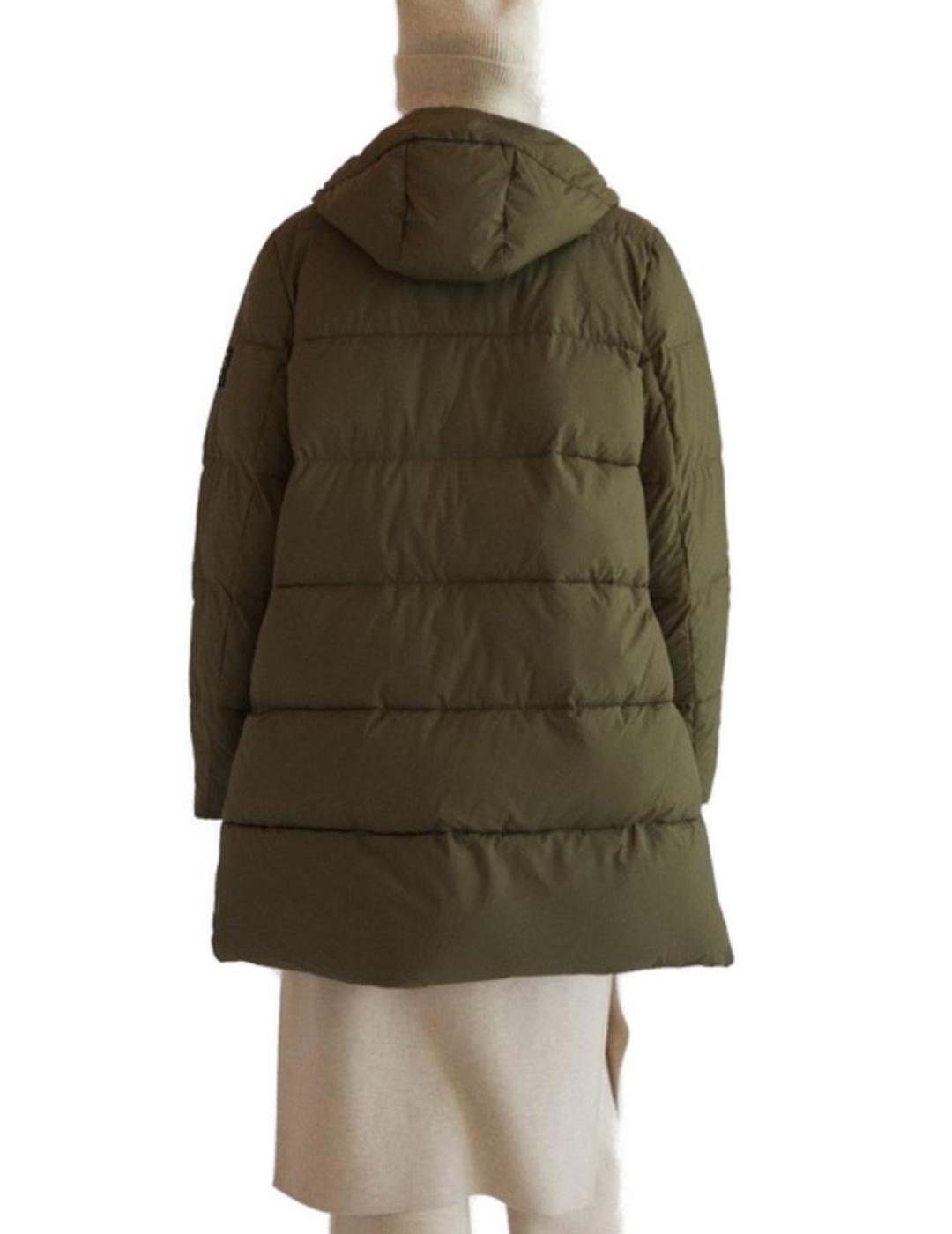 Plumas Ecoalf verde militar para mujer-z