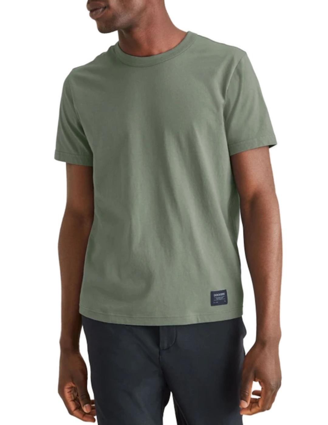Camiseta Dockers de manga corta verde de hombre- z