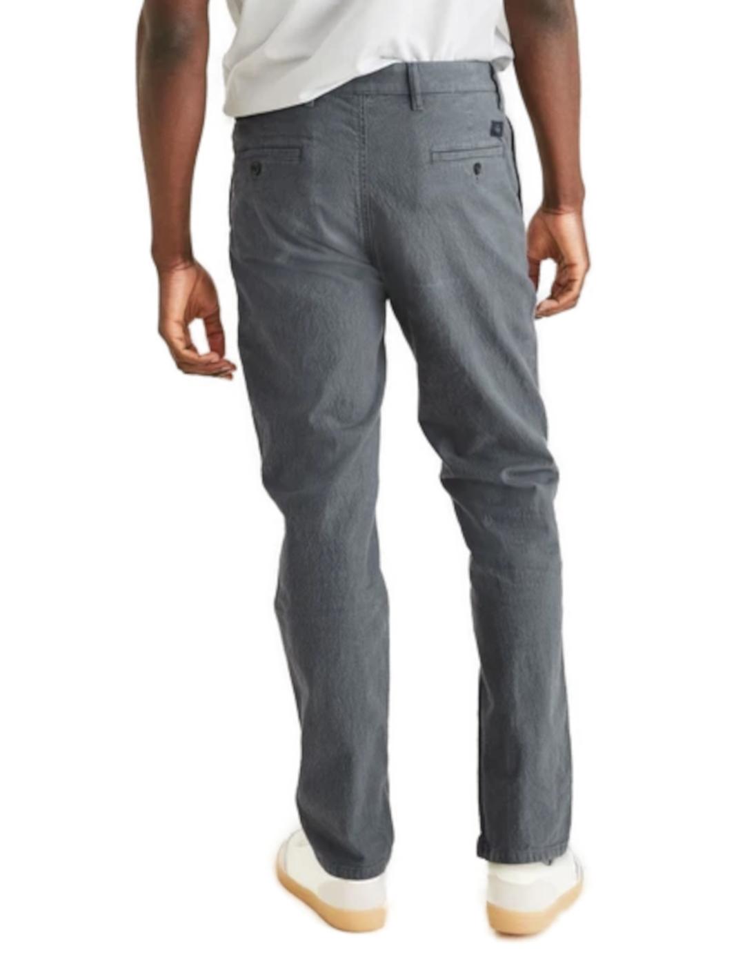 Pantalón chino Dockers tapered  fit gris hombre-z