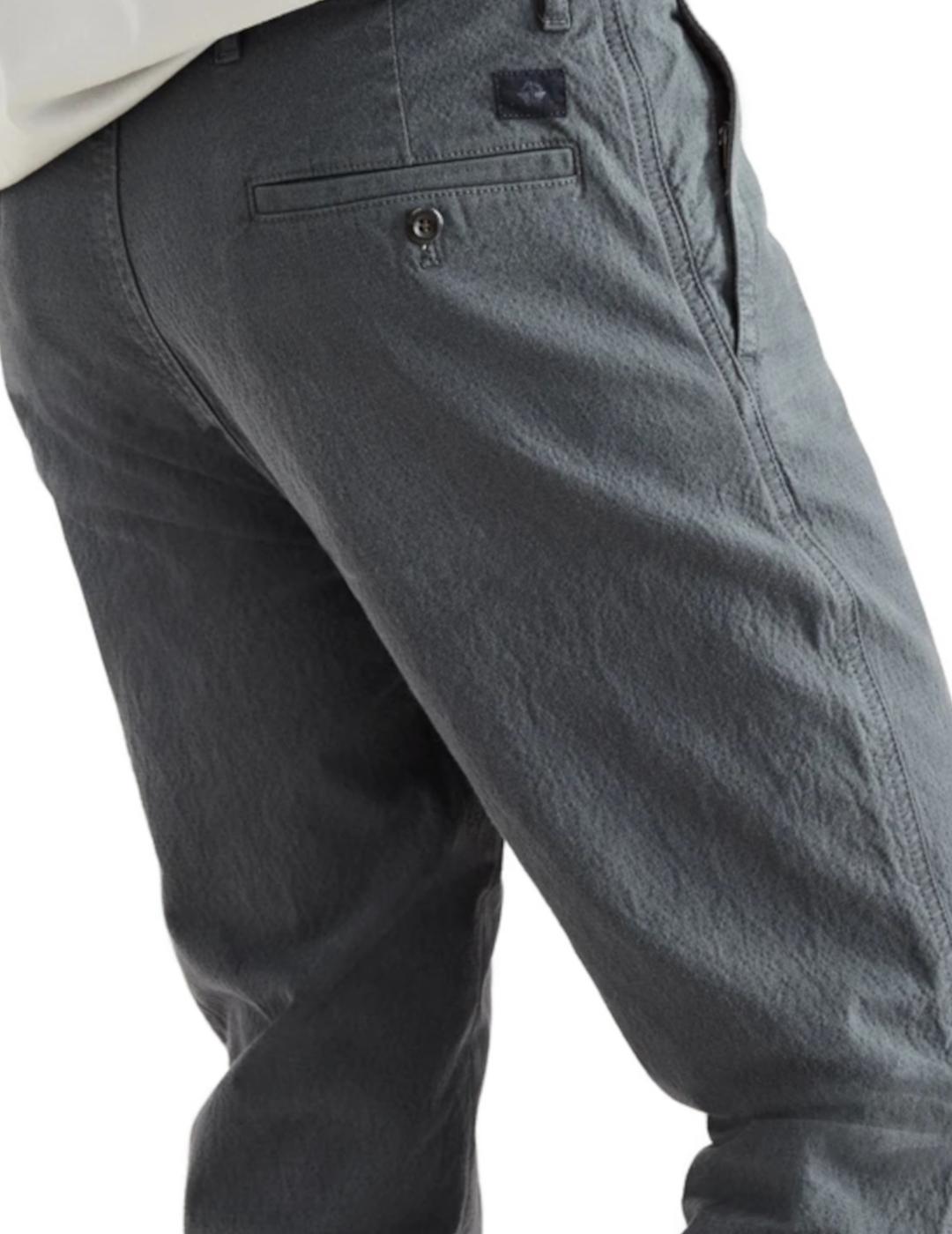 Pantalón chino Dockers tapered  fit gris hombre-z