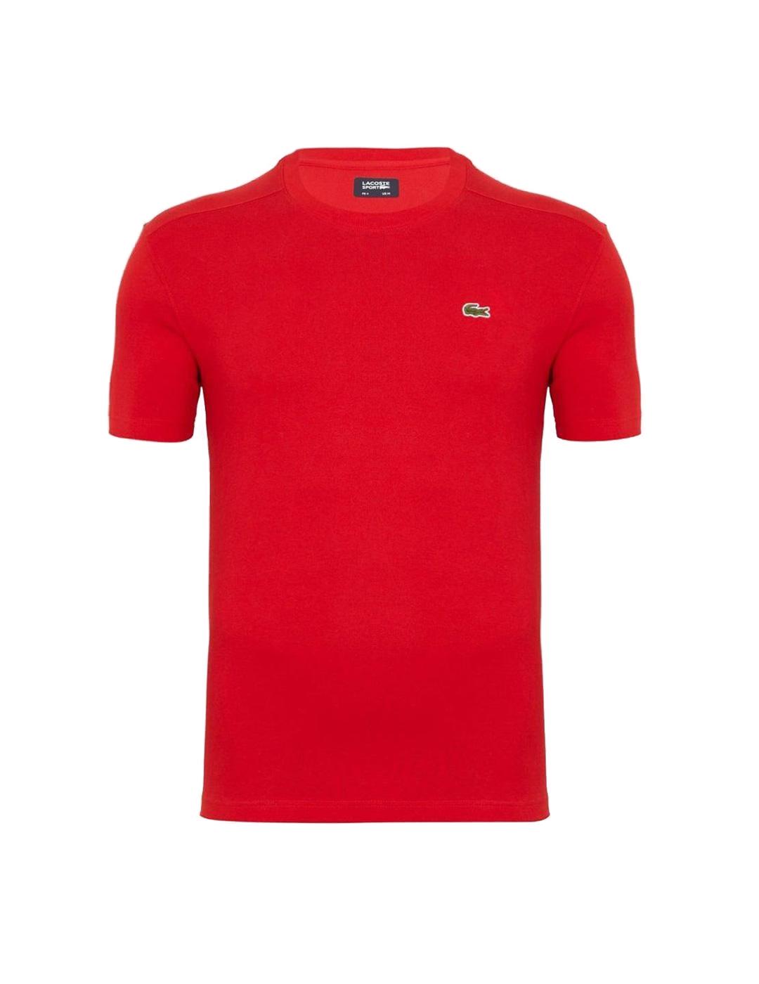 Camiseta básica Lacoste roja para hombre-