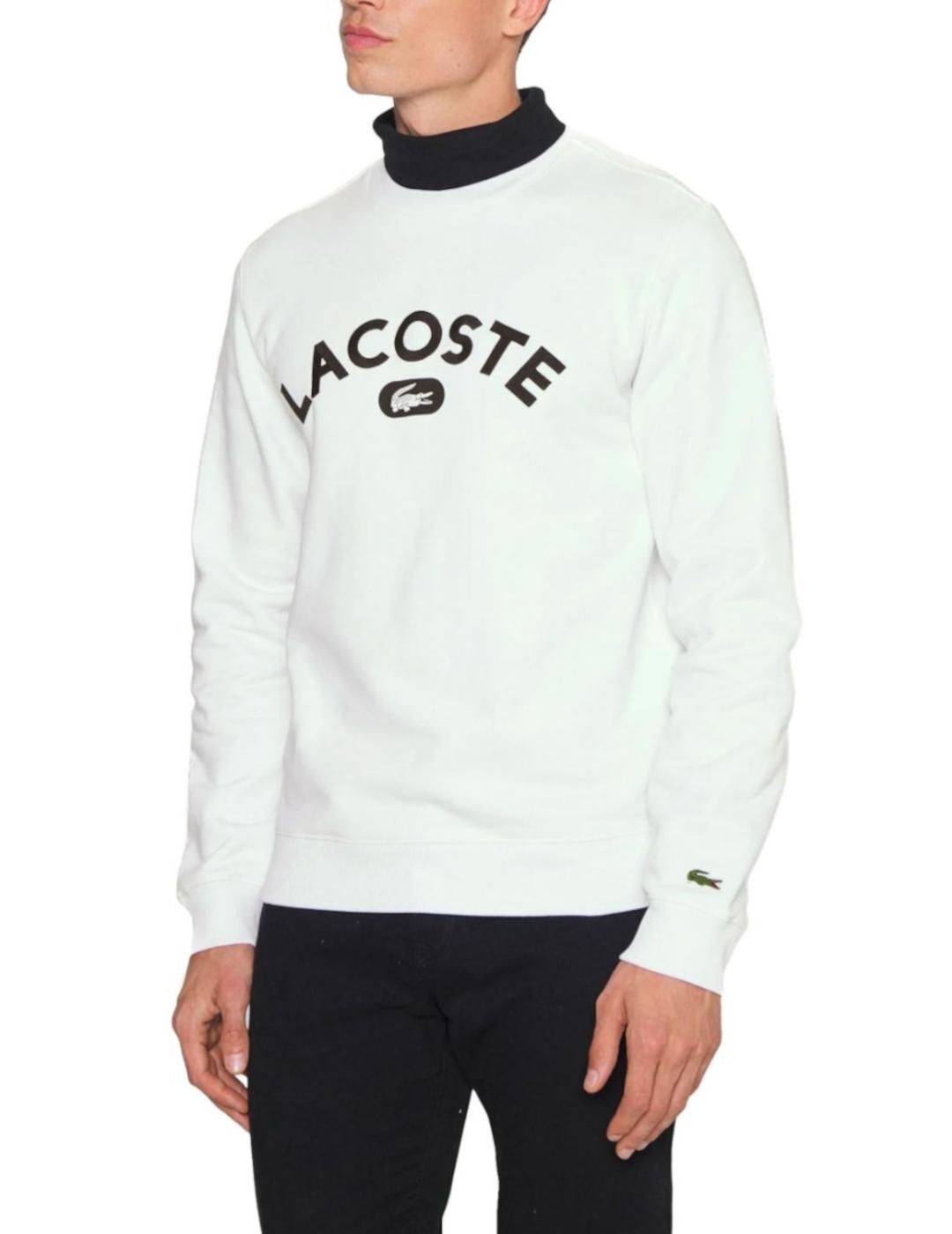 Sudadera Lacoste blanca para hombre-z