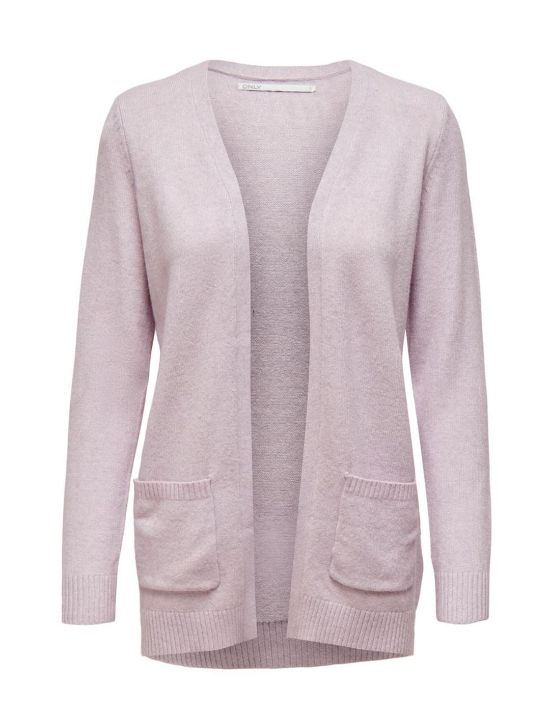 Cardigan Only Lesly rosa para mujer-a