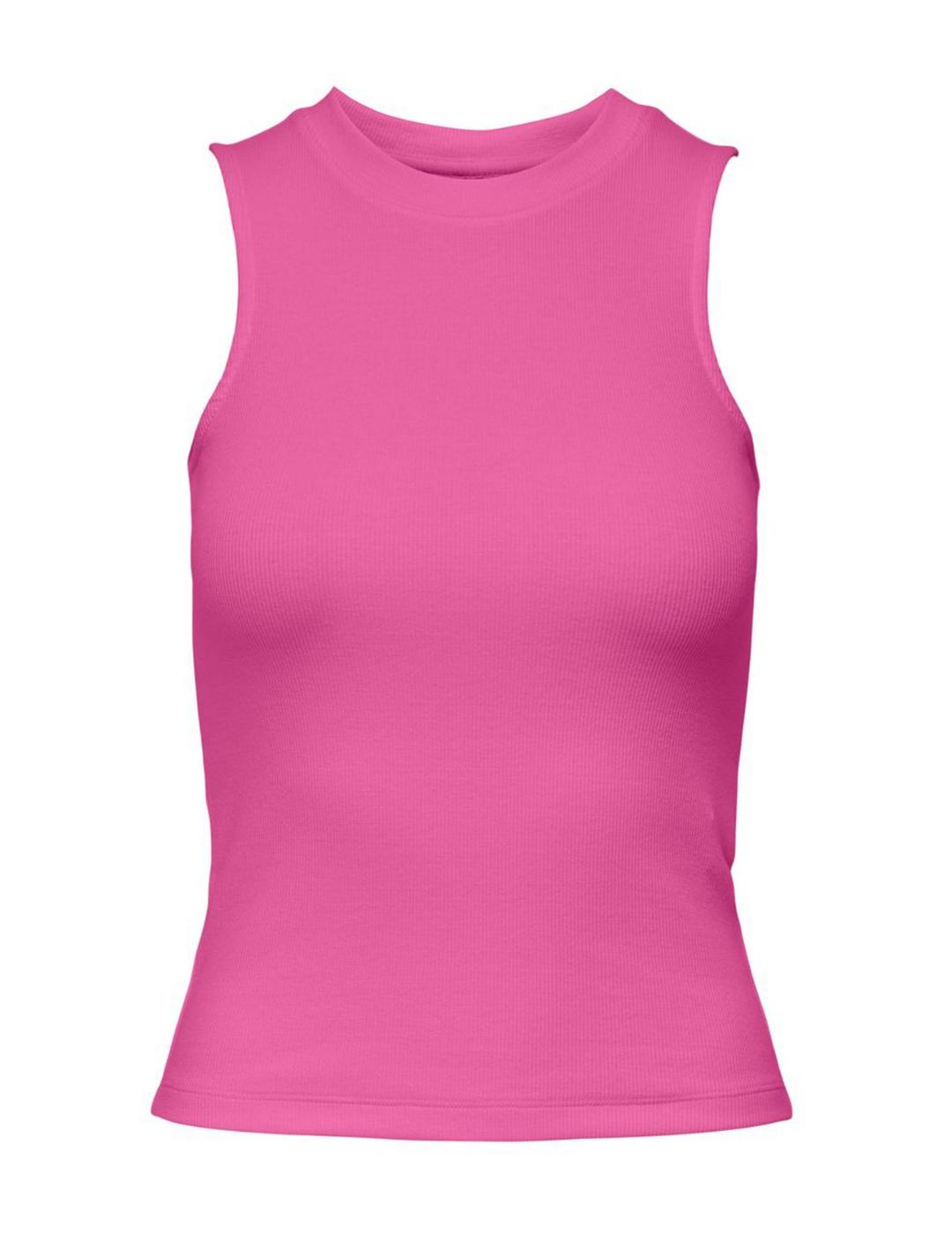 Camiseta ONLY de tirantes fucsia para mujer- z